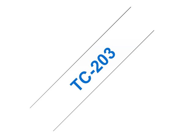 Brother TC-203 - Blu su bianco - TC - Giappone - 5 anno/i - Brother - P-touch PT8E - PT500 - PT2000