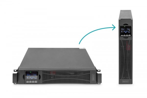 DIGITUS Sistema UPS OnLine - 1500 VA/ 1500 W - Doppia conversione (online) - 1,5 kVA - 1500 W - 208