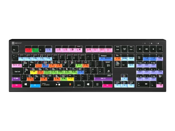 Logickeyboard LKB-FLS-A2PC-UK - Full-size (100%) - Cablato - USB - Tasto con meccanismo a forbici -