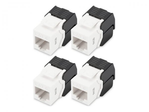 DIGITUS CAT 6 Keystone Jack unshielded RJ45 to LSA tool free connection incl. cable tie