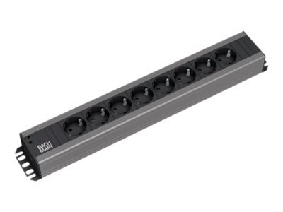 Bachmann IT PDU Basic - Stromverteilungseinheit Rack - einbaufähig - Strip alimentazione - 2 m