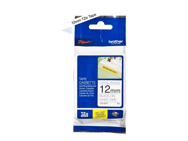 Brother TZE-S231 - Nero su bianco - TZ - Nero - Trasferimento termico - Filippine - 5 anno/i