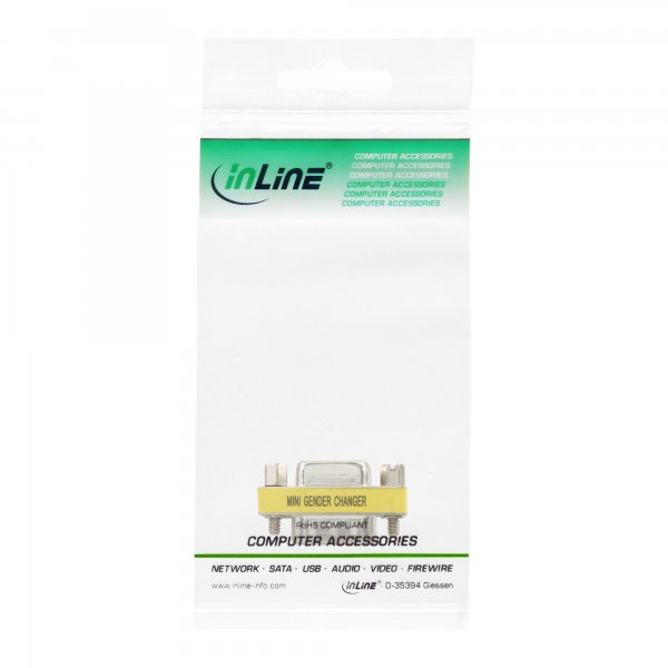 InLine Adattatore VGA Sub-D 15pin maschio / femmina - Mini-Gender-Changer