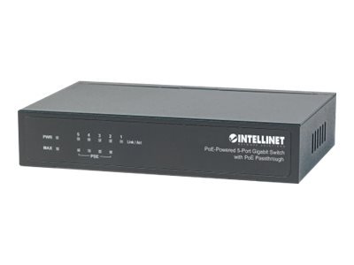 Intellinet PoE-Powered 5x Gigabit - Gigabit Ethernet (10/100/1000) - Supporto Power over Ethernet (P