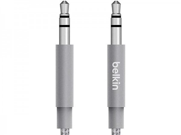 Belkin AV10164BT04-GRY - 3.5mm - Maschio - 3.5mm - Maschio - 1,2 m - Grigio