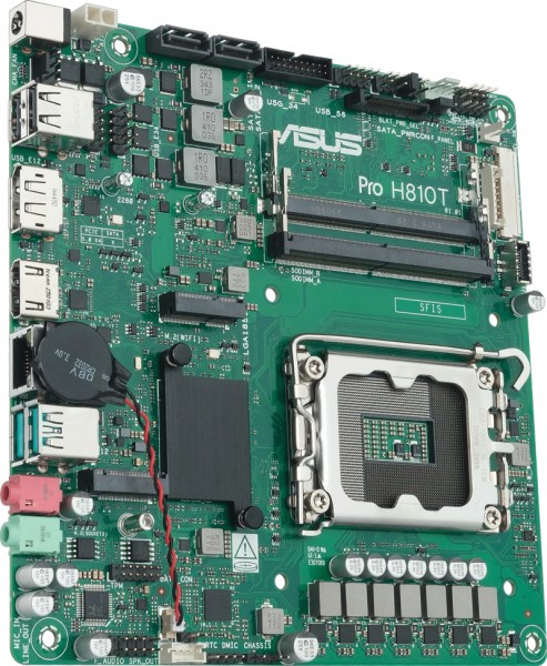 ASUS Pro H810T-Csm Thin mini Itx LGA1851 sokkel Intel H810 - Scheda madre - Intel Sockel 1851 (Core