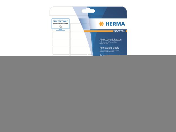 HERMA Special - Papier - matt - selbstklebend, entfernbarer Klebstoff - weiß - 45.7 x 21.2 mm 1200 E