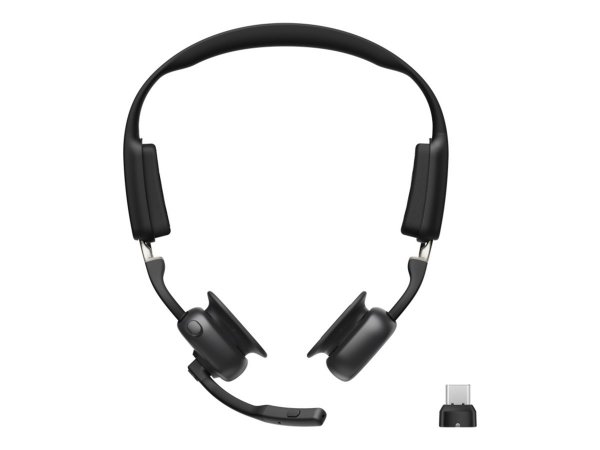 AfterShokz OpenMeet Bluetooth Knochenschall Headset USB C Dongle - Cuffia - Soppressione del rumore