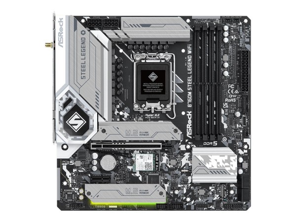 ASRock B760M Steel Legend WiFi - Intel - LGA 1700 - Intel® Core™ i5 - Intel® Core™ i7 - Intel® Core™
