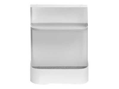 DIGITUS Ripiano sotto scrivania / ripiano porta borse - Plastica - Acciaio - Bianco - 5 kg - 330 mm