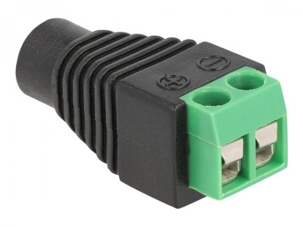 Delock Adapter DC 1.35 x Buchse> Terminalblock - Adattatore - Alimentazione/alimentazione