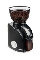 SOLIS Scala Zero Static - Macinacaffè elettrico - 300 g - Acciaio inox - Nero - Argento - ABS sintet