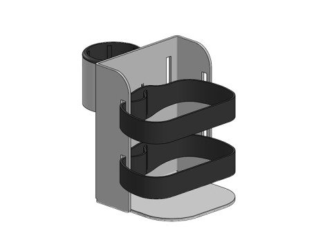 Ergonomic Solutions Hand sanitizer holder SP1 pole