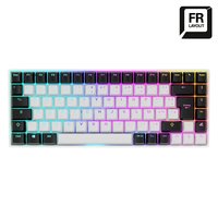 Sharkoon SKILLER SGK50 S3 wei. FR-Layout. Gateron Yellow - Tastiera - 85 tasti