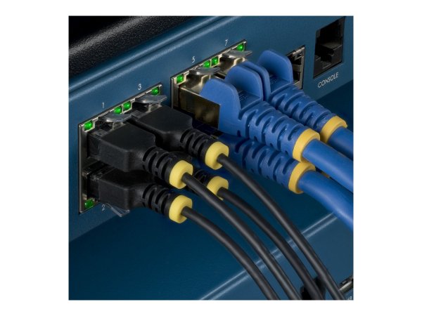 StarTech.com Black Ultra Slim CAT6a Cable - Cavo - Rete