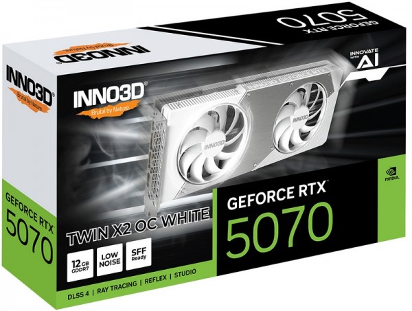 Inno3D GeForce Rtx 5070 Twin X2 Oc White Gddr7 - Scheda grafica - PCI-Express