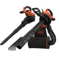 Black & Decker BEBLV301-QS - Soffiatore a zaino - 206 km/h - 404 km/h - 268 m³/h - 72 L - Nero - Ara