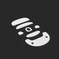 Caseking OP1 Maus Skates 99.5% PTFE - weiss Single Set