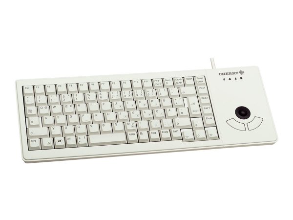 Cherry XS Trackball - Full-size (100%) - Cablato - USB - QWERTY - Grigio