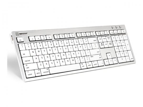 Logickeyboard SKB-CWMU-UK - Full-size (100%) - Cablato - USB - Interruttore a chiave meccanica - QWE