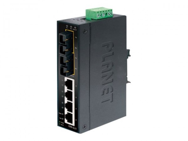 Planet Industrial Fast Ethernet Switch - Interruttore - Filo di rame