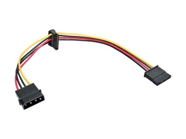 InLine Cavo adattatore di alimentaz. - 1x 5,25" M a 2x SATA 15pin - 0,30m