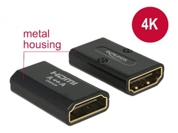 Delock HDMI Kupplung - HDMI (W) bis HDMI (W)
