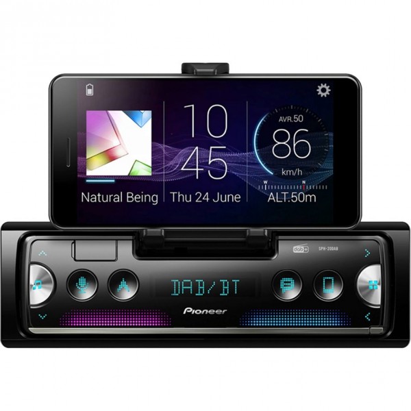 Pioneer SPH-20DAB - Nero - 1 DIN - 200 W - 4.0 canali - 50 W - Digitale