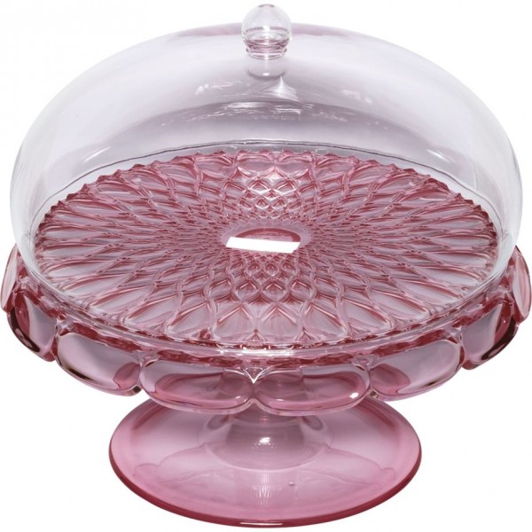 Guzzini VANITY Kuchenplatte mit Fuß und Haube Flamingo pink 131901SAR35