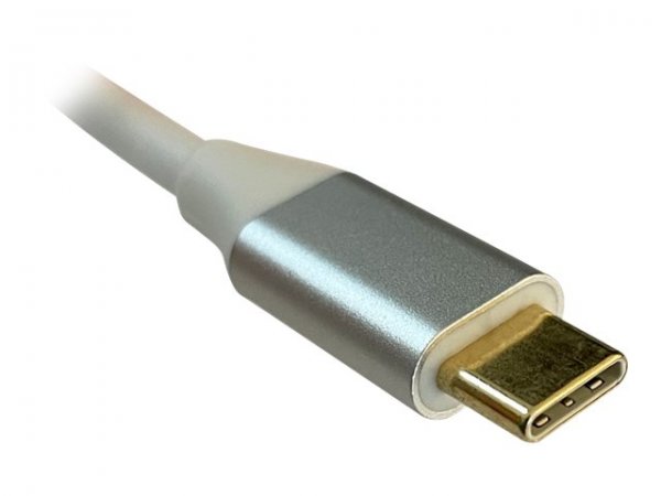 LC-Power LC-HUB-C-MULTI-4 - USB 3.2 Gen 1 (3.1 Gen 1) Type-C - 100 W - Argento - Bianco - HDMI - USB