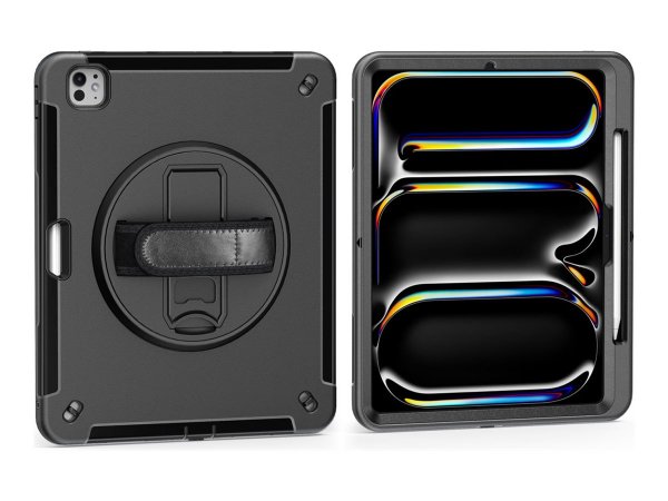 4smarts Rugged Case Grip für Apple iPad Pro 11" M4 2024 schwarz - (protettivi) copertine