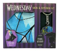 BLUE SKY Wednesday Socken & Schlüsselanhänger Set