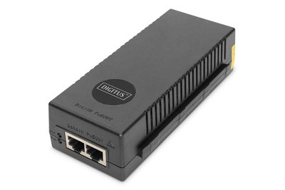 DIGITUS Iniettore PoE+ da 10 Gigabit Ethernet - 802.3at - 30 W - 10 Gigabit Ethernet - 10,100,1000,2