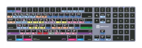 Logickeyboard Avid Media Composer - Pro Titan UK Mac - Tastiera - QWERTY