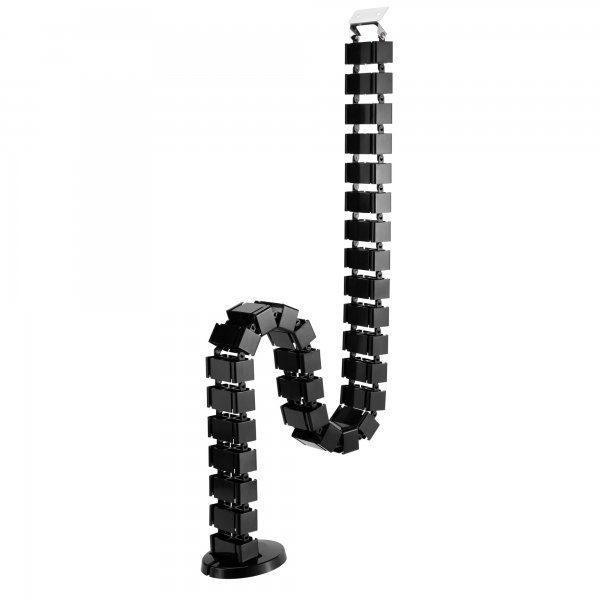 InLine Canalina flessibile per tavoli regolabili in altezza - 4 camere - nero