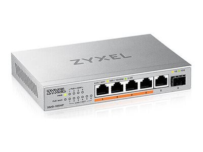 ZyXEL Switch XMG-105 10/2.5G MultiGig PoE++ unmanaged - Interruttore - 1 Gbps
