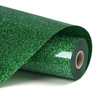 Loklik Heat Transfer Vinyl Glitter - Green