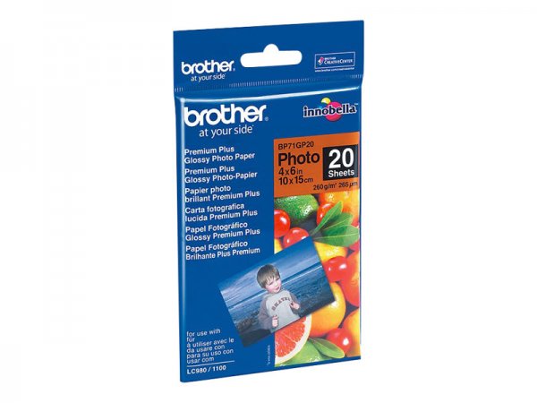Brother BP-71GP20 - 260 g/m² - Bianco - 265 µm - 11 mm - 105 mm - 105 mm