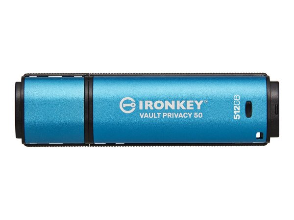 Kingston IronKey 512GB Vault Privacy 50 crittografia AES-256 - FIPS 197 - 512 GB - USB tipo A - 3.2