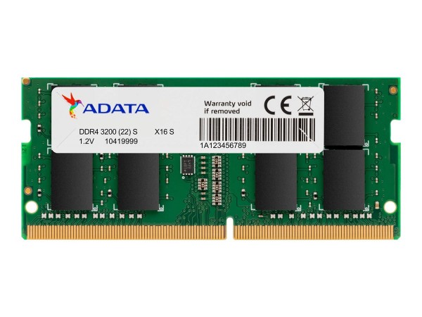 ADATA Premier - 8 GB - 1 x 8 GB - DDR4 - 3200 MHz - 260-pin SO-DIMM