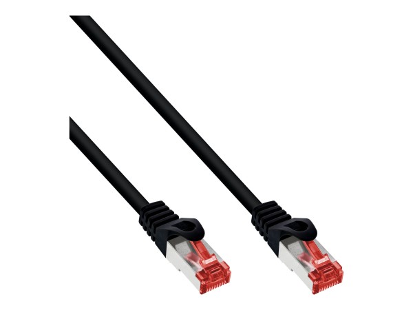 InLine Cavo patch - S/FTP (PiMf) - Cat.6 - 250MHz - PVC - rame - nero - 25m