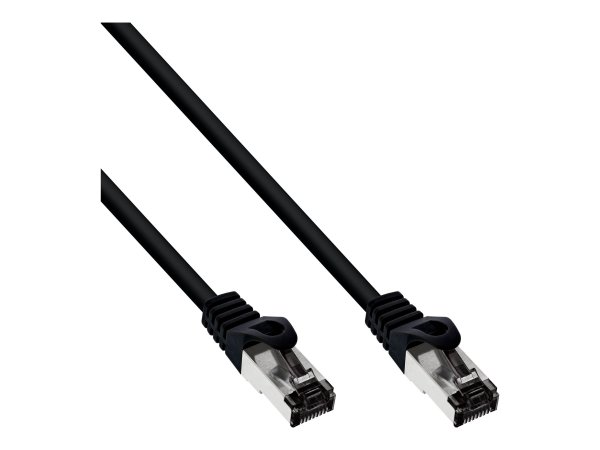 InLine Cavo patch S/FTP (PiMf) - Cat.8.1 - 2000MHz - Halogenfree - nero - 0,25m