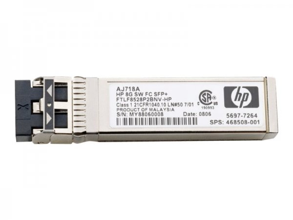 HPE MDS 9000 8Gb FC SFP+ Short Range Transceiver - 8000 Mbit/s - SFP+ - FC - Cisco MDS 8Gb Fabric Sw