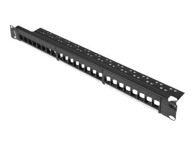 Lanberg PPKS-1024-B - RJ-45 - Nero - Acrilonitrile butadiene stirene (ABS) - Plastica - Montaggio a