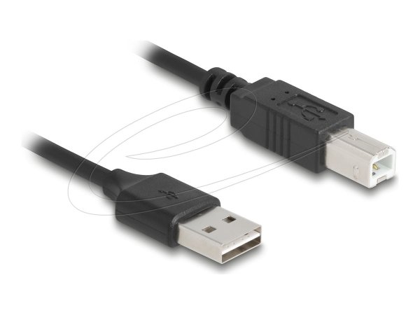 Delock Spiralkabel EASY-USB 2.0 Typ-A Stecker zu USB Typ-B - Cavo - Digitale/dati
