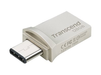 Transcend JetFlash 890 - 128 GB - USB Type-A / USB Type-C - 3.2 Gen 1 (3.1 Gen 1) - Cuffia - 3 g - N