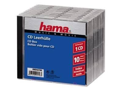 Hama Custodia per CD - 10 pzz. - 1 dischi - Trasparente