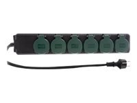 REV Ritter Verlängerungsschnur - Wechselstrom 250 V - 3500 Watt - output connectors 6 - Strip alimen