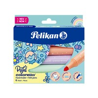 Pelikan Colorella Pastell Filzstift Mehrfarben - 6 Stueck e 818063