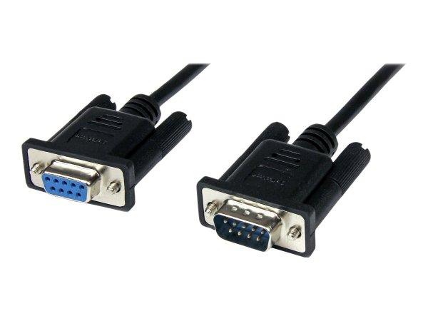 StarTech.com Cavo seriale null modem DB9 RS232 nero 1 m - F/M - Nero - 1 m - DB-9 - DB-9 - Maschio -